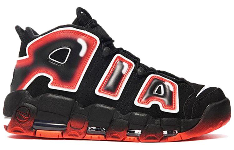 Nike Air More Uptempo Black White Laser Crimson купить в интернет-магазине Yoocart с быстрой доставкой по России.