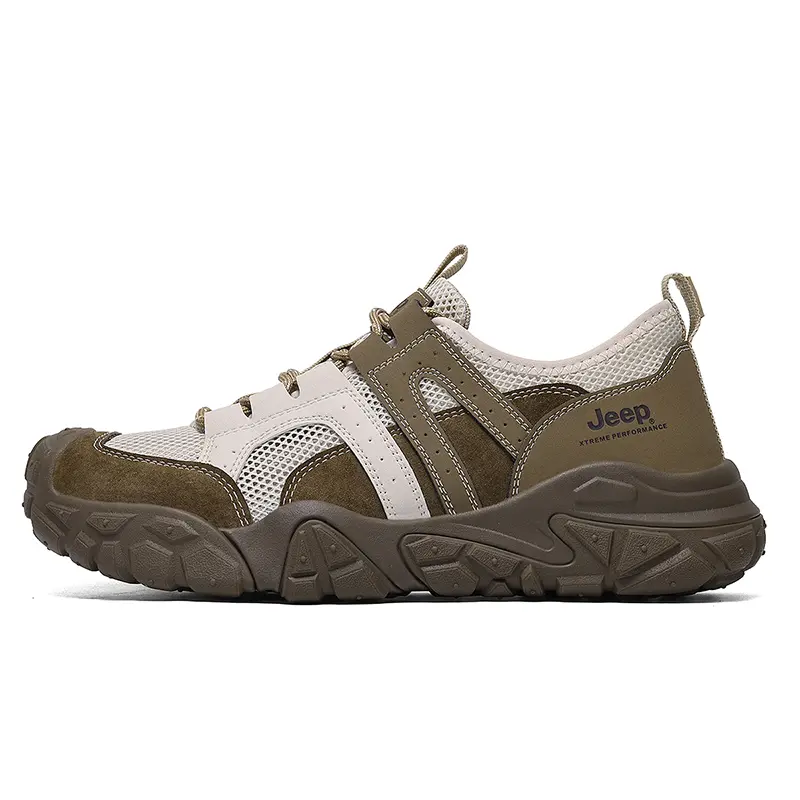 Jeep Low Top Hiking Shoes Men's Khaki