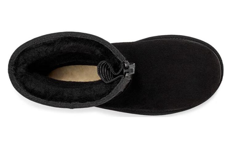 UGG Classic Short Zipper Tape Logo Boot 'Black' Women's