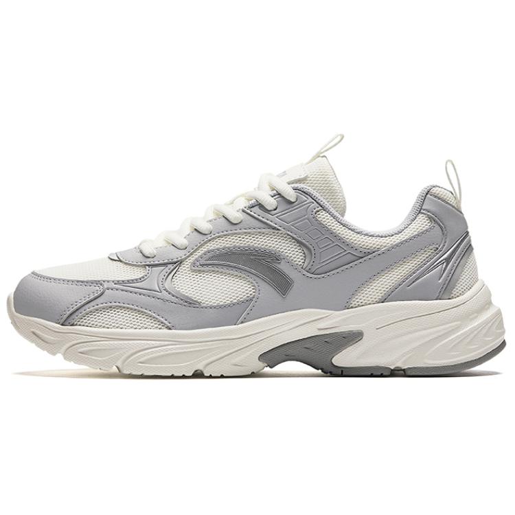 Anta Cushioning Wear-Resistant Low-Top Casual Shoes Men's White Gray
