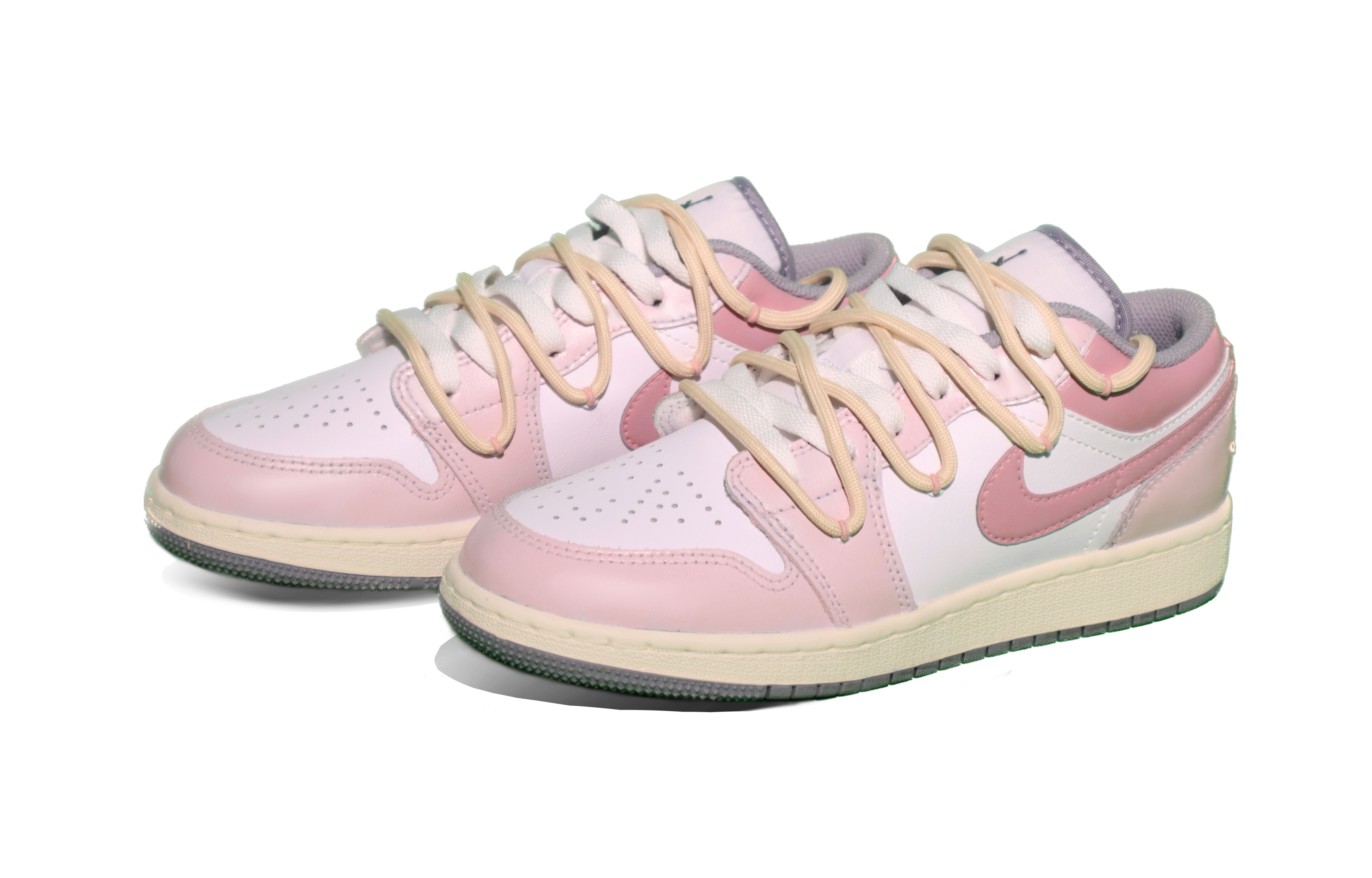 Jordan Air Jordan 1 Low Anti-Slip Wear-Resistant Low-Top Vintage Basketball Shoes GS Pink купить в интернет-магазине Yoocart с быстрой доставкой по России.
