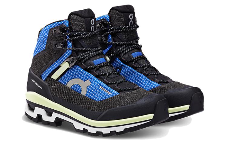 On Cloudalpine Waterproof Wear-Resistant High-Top Outdoor Shoes Women's Black Blue купить в интернет-магазине Yoocart с быстрой доставкой по России.