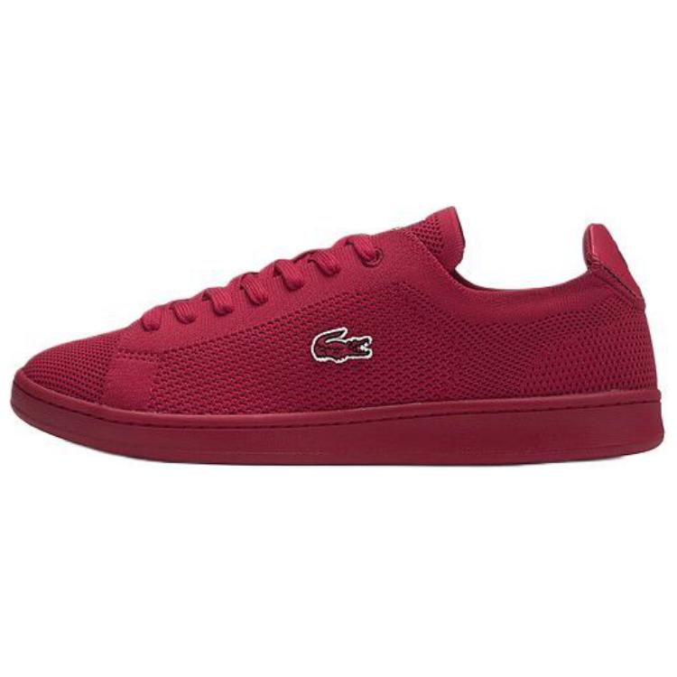 LACOSTE Low-Top Skateboard Shoes Men's Rose Red