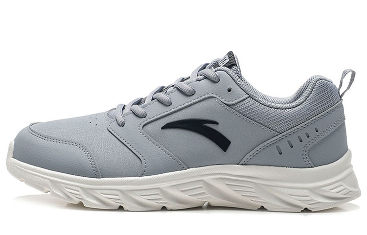 Anta Running Collection Anti Slip Wear Resistant Low Top Running Shoes Men's Dusty Gray