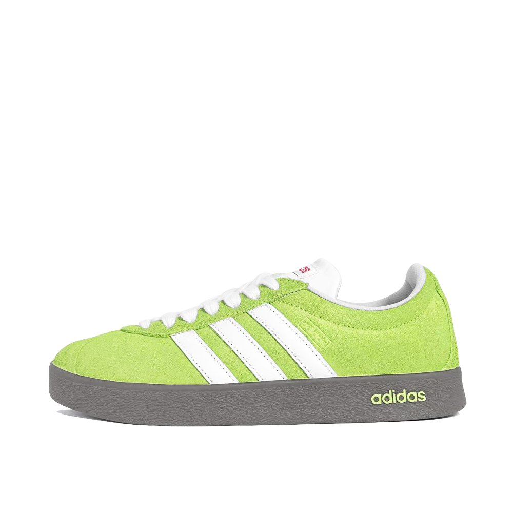 Adidas Neo VL Court 2.0 Green Rose Abrasion Resistant Low Top Skateboard Shoes Unisex Green White