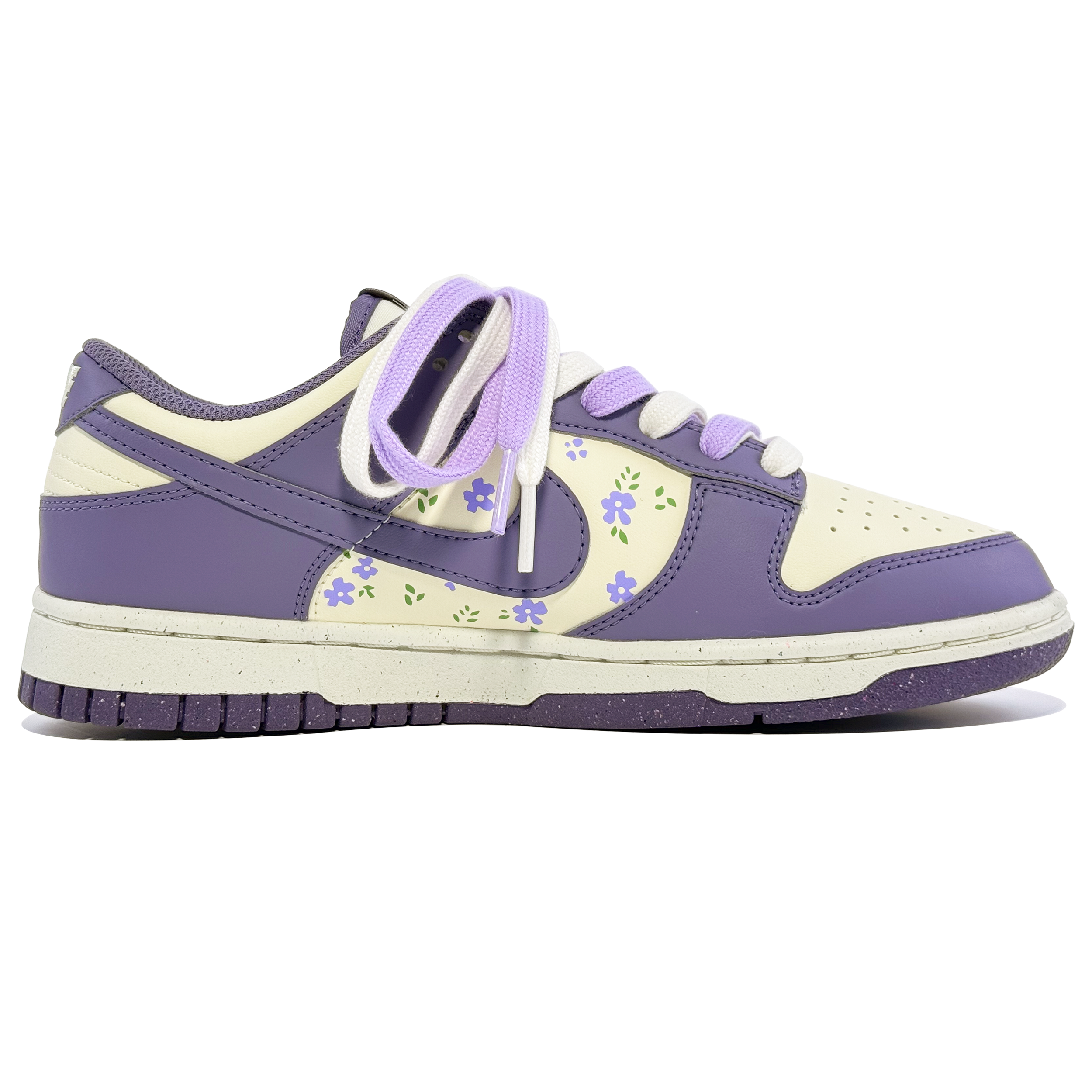 Nike Dunk Abrasion Resistant Slip Resistant Low top Skateboard Shoes Unisex White Purple купить в интернет-магазине Yoocart с быстрой доставкой по России.