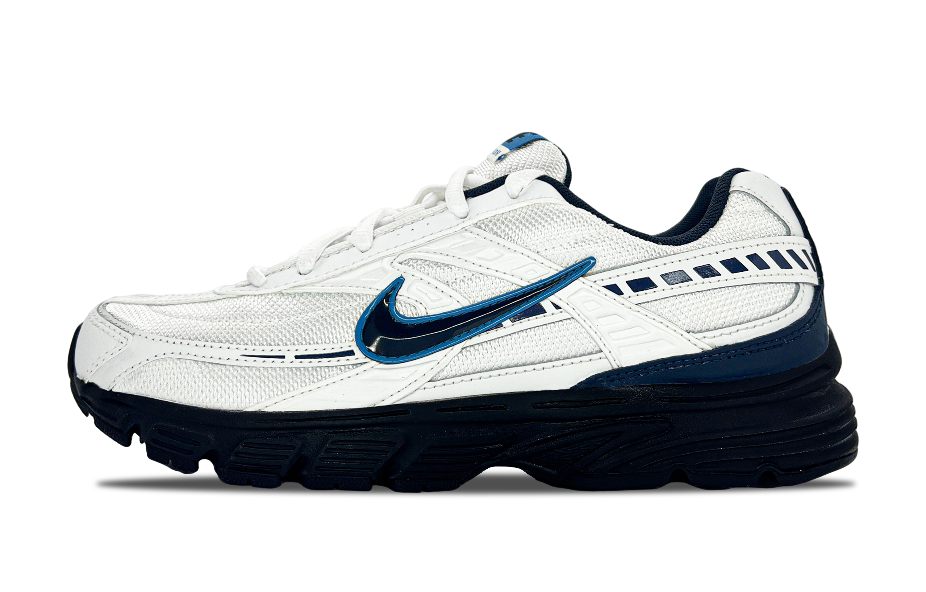 Nike Initiator Cushioning, Breathable, Supportive Low top Running Shoes Men's Black White