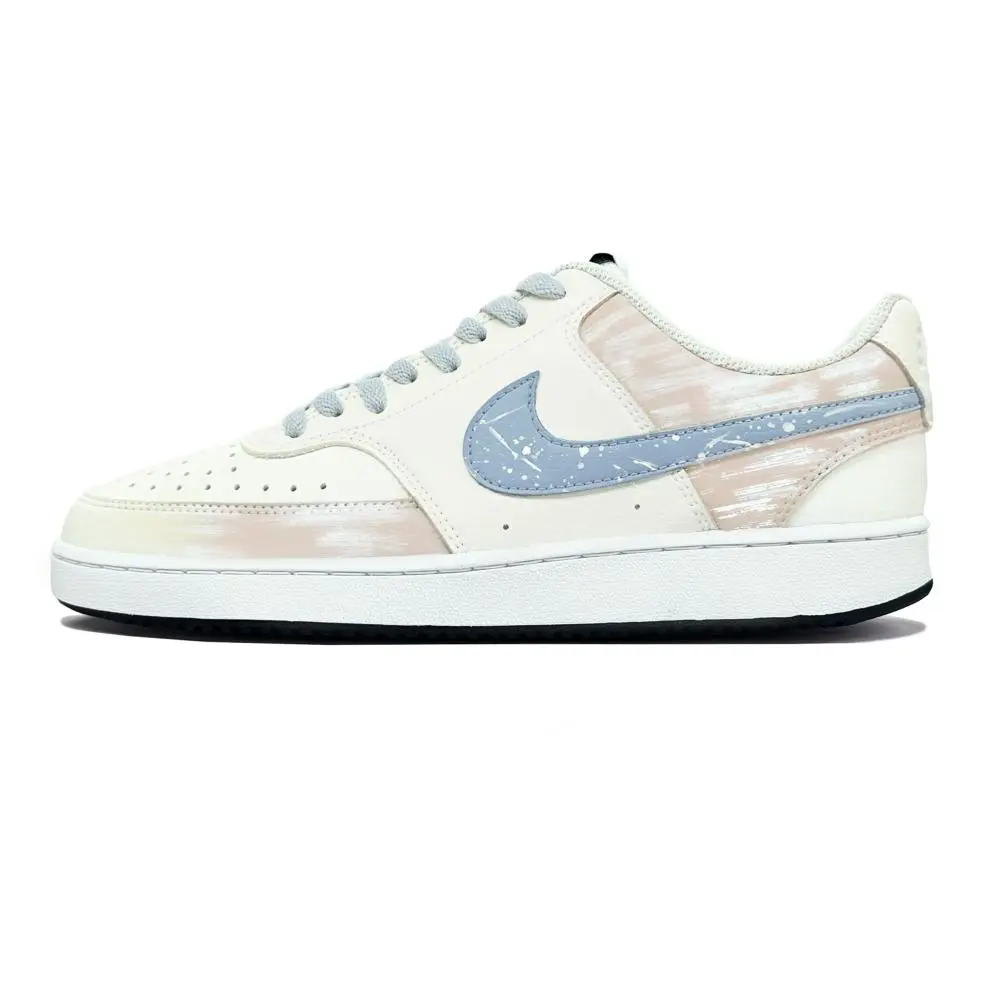 Nike Court Vision 1 Floating Light Weaving Abrasion Resistant Balance Low top Skateboard Shoes Men's Blue Brown