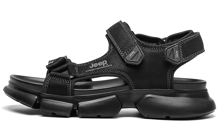 Jeep Beach Sandals Men's Black