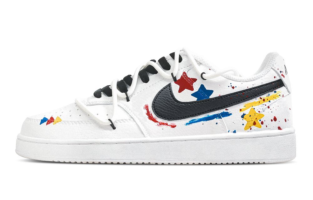 Nike Court Vision 1 Xingji Cross Abrasion Resistant Low Top Skateboard Shoes Men's White