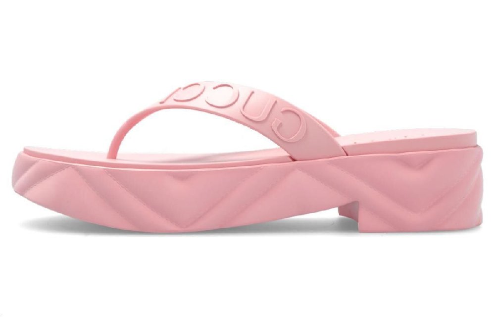 GUCCI Women's Thong Platform Sandal 'Pink' Women's