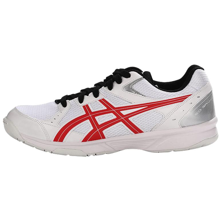 Asics River CS Abrasion Resistant Low Top Training Shoes Unisex White Red
