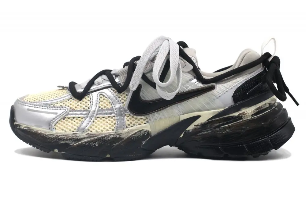 Nike V2K Run Cushioning, Wear Resistant Low top City Commute Running Shoes Women's Silver Gray