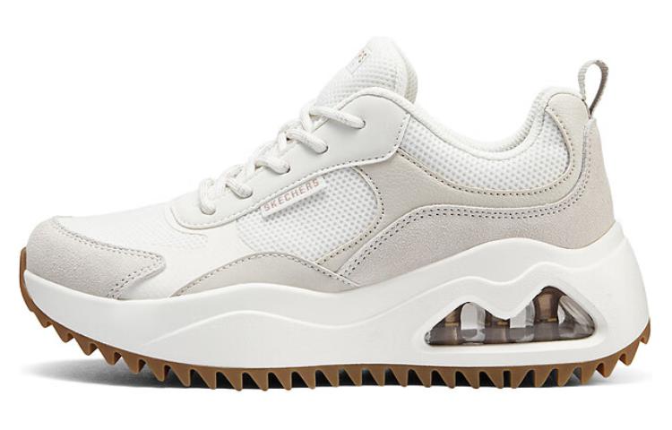 Skechers Cushioned Wear-Resistant Breathable Lightweight Low-Top Casual Shoes Women's White