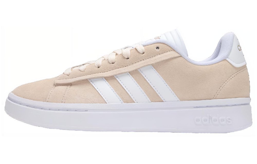 Adidas GRAND COURT ALPHA Cushioning Anti-Slip And Wear-Resistant Low-Top Tennis Shoes Women's Light Khaki
