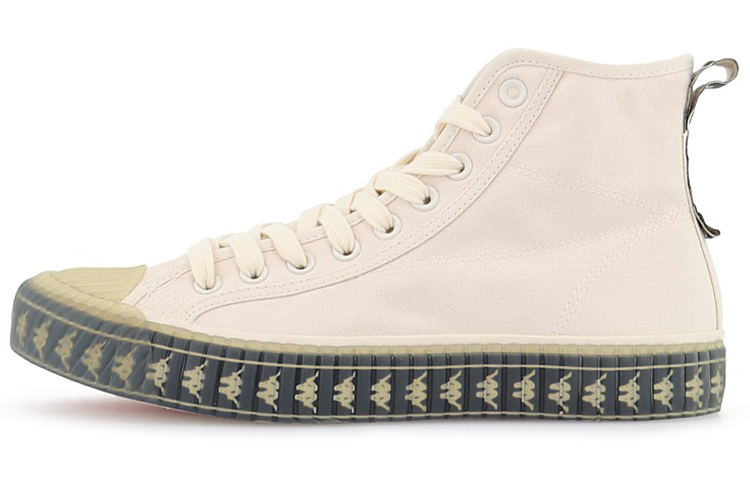 Kappa Non-slip Lightweight High-Top Canvas Shoes Unisex Ivory
