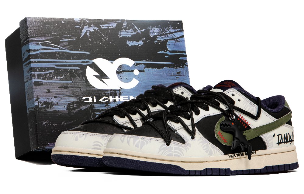Nike Dunk Digimon Anti-Slip Wear-Resistant Low-Top Skateboard Shoes Men's Black
