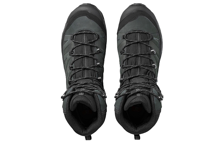 SALOMON Mountaineering & Hiking Shoes Men's High top Black/Green