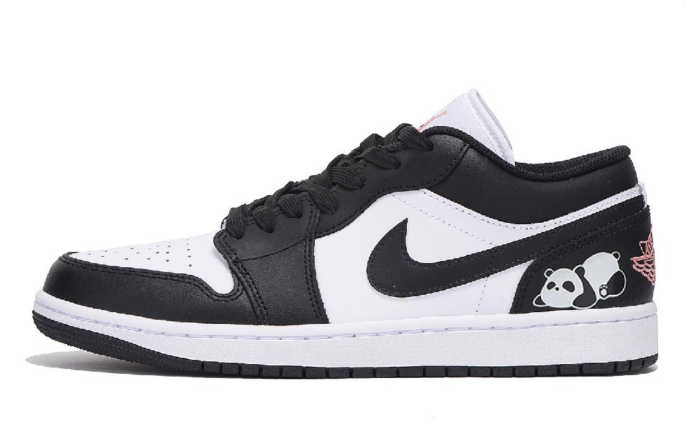 Jordan Air Jordan 1 Low Top Vintage Basketball Shoes Unisex Black White
