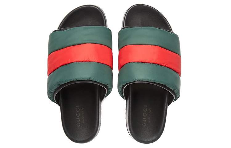 GUCCI Padded Web Slides купить в интернет-магазине Yoocart с быстрой доставкой по России.