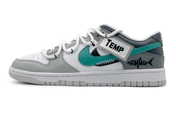 Nike Dunk 'Neutral Grey' Slip-Resistant Low-Top Skateboard Shoes GS Gray Green