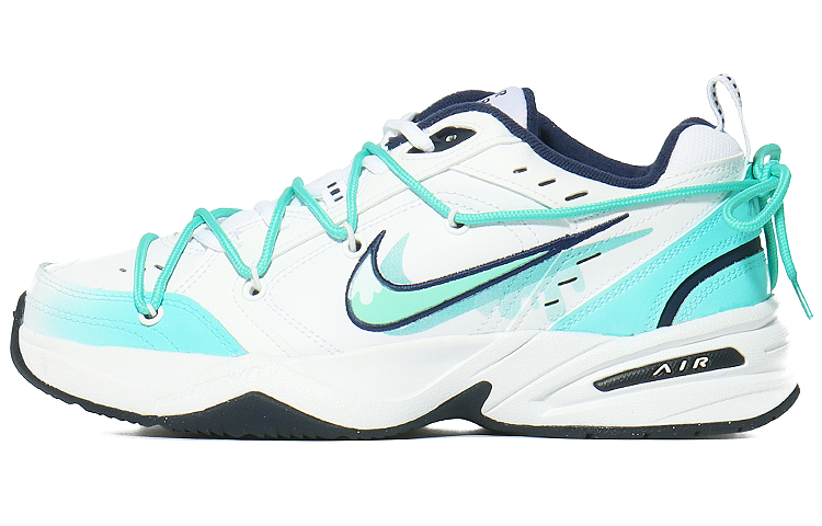 Nike Air Monarch 4 Cushioning Low-Top Chunky Sneakers Unisex Blue White