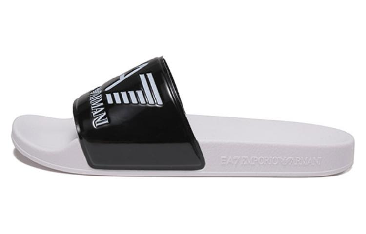 EMPORIO ARMANI EA7 Stylish Sandals Men's Black White