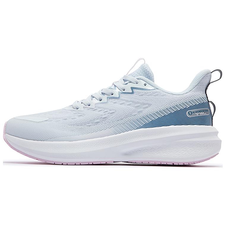 361° Wear-Resistant Low-Top Casual Running Shoes Women's White Blue
