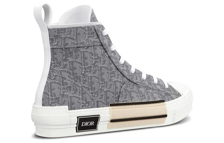 DIOR B23 High Top Ruthenium Colored Oblique Jacquard купить в интернет-магазине Yoocart с быстрой доставкой по России.