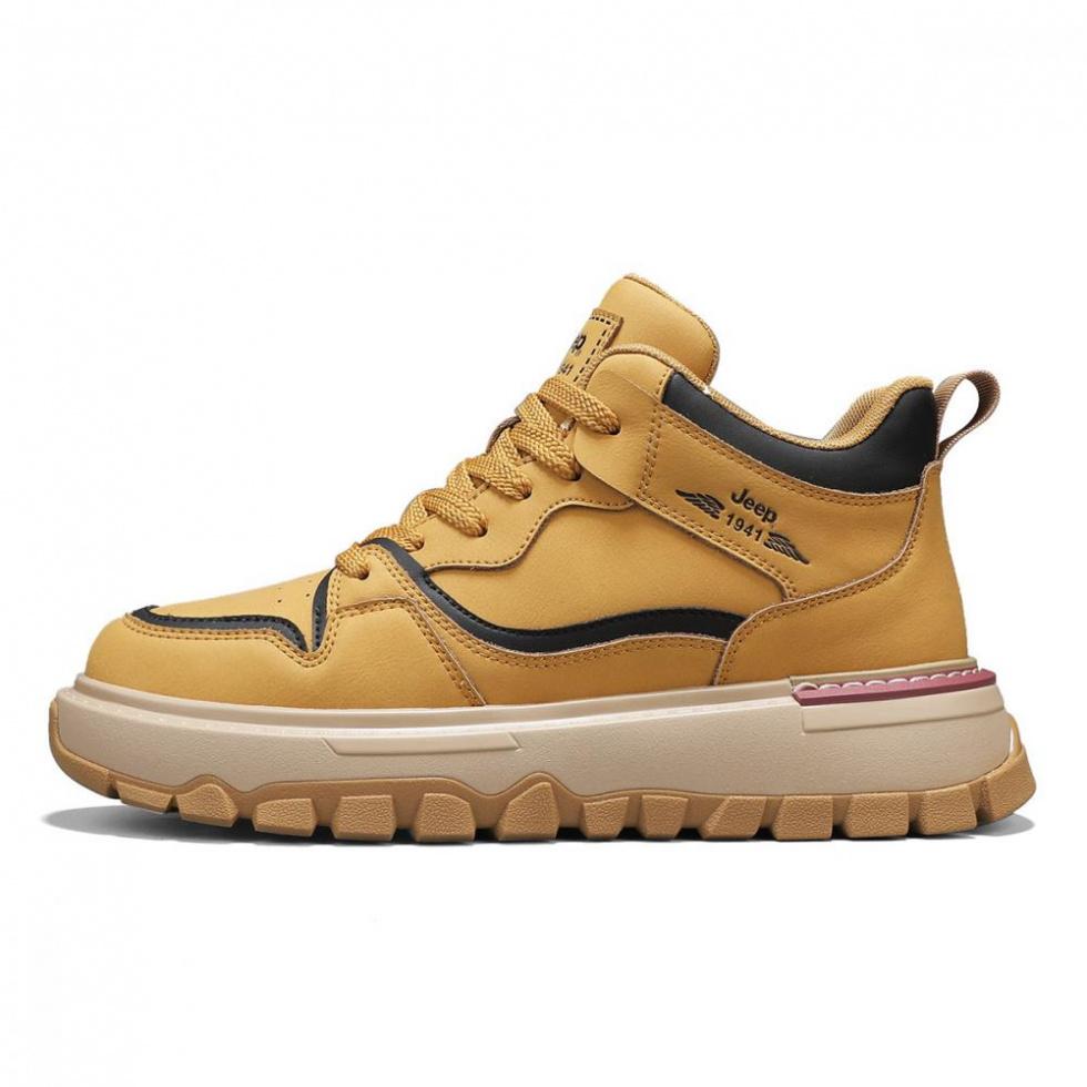 Jeep Support Height Increasing Warmth Mid-Top Casual Shoes Men's