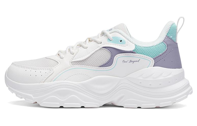 361° Life Collection Anti Slip Wear Resistant Lightweight Coverage Low Top Casual Shoes Women's White Cyan Purple