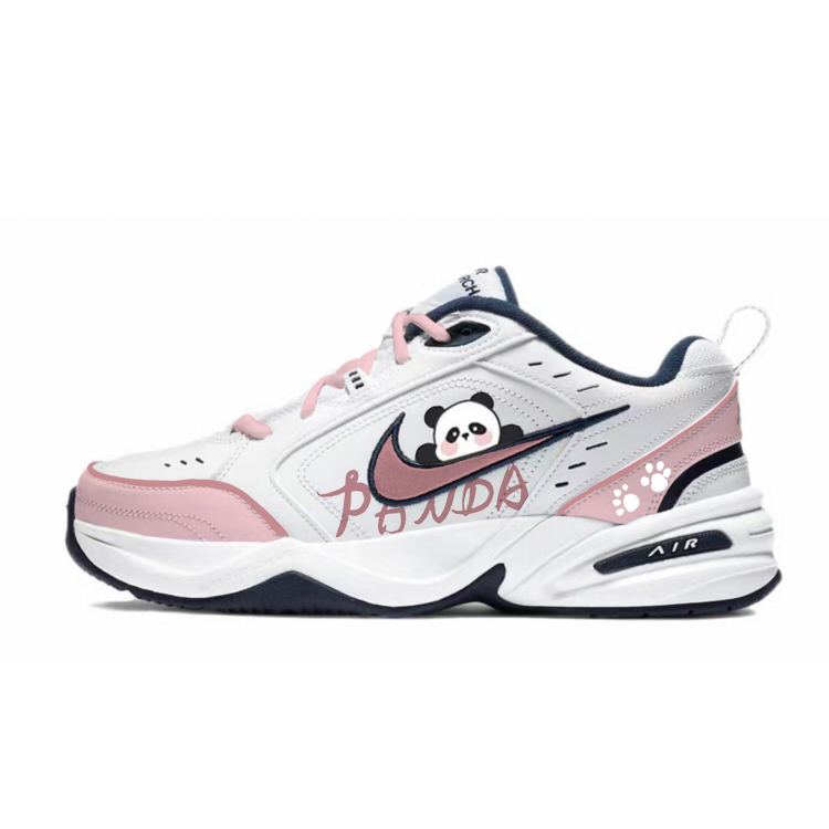 Nike Air Monarch 4 Anti Slip And Wear Resistant Height Increasing Low Top Chunky Sneakers Unisex White