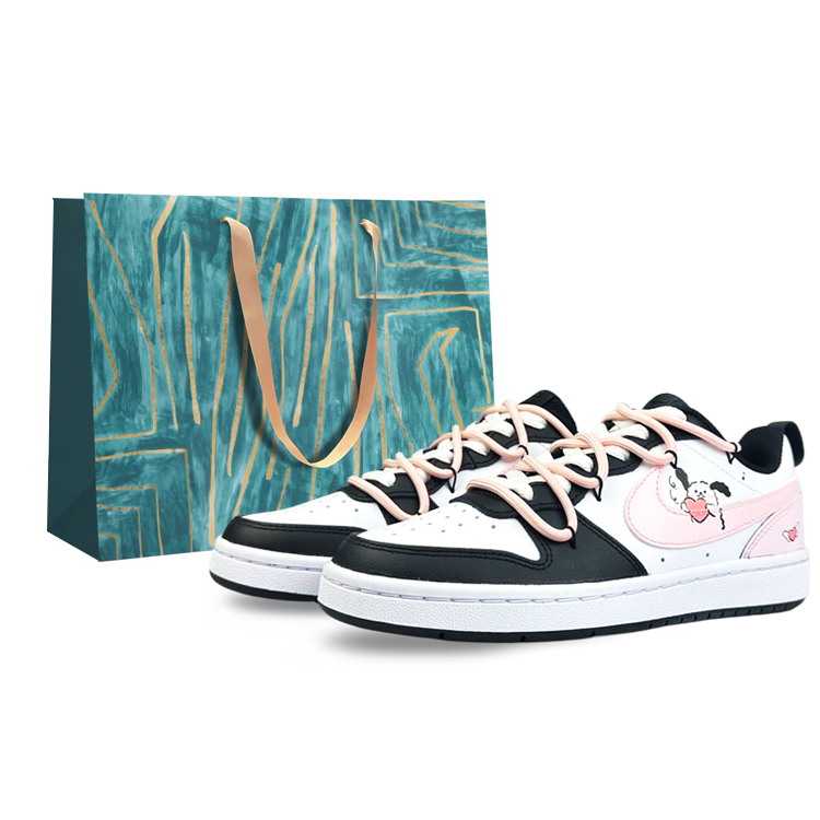 Nike Court Borough Skateboard Shoes Women's Low-Top Pink
