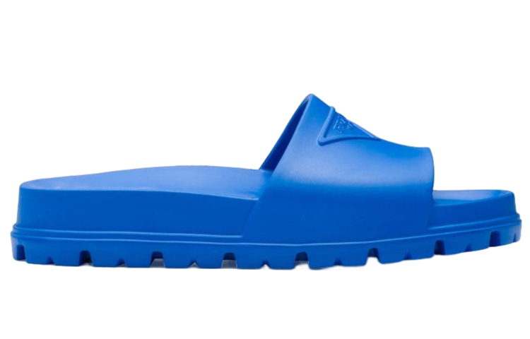 PRADA Rubber Slides Light Blue
