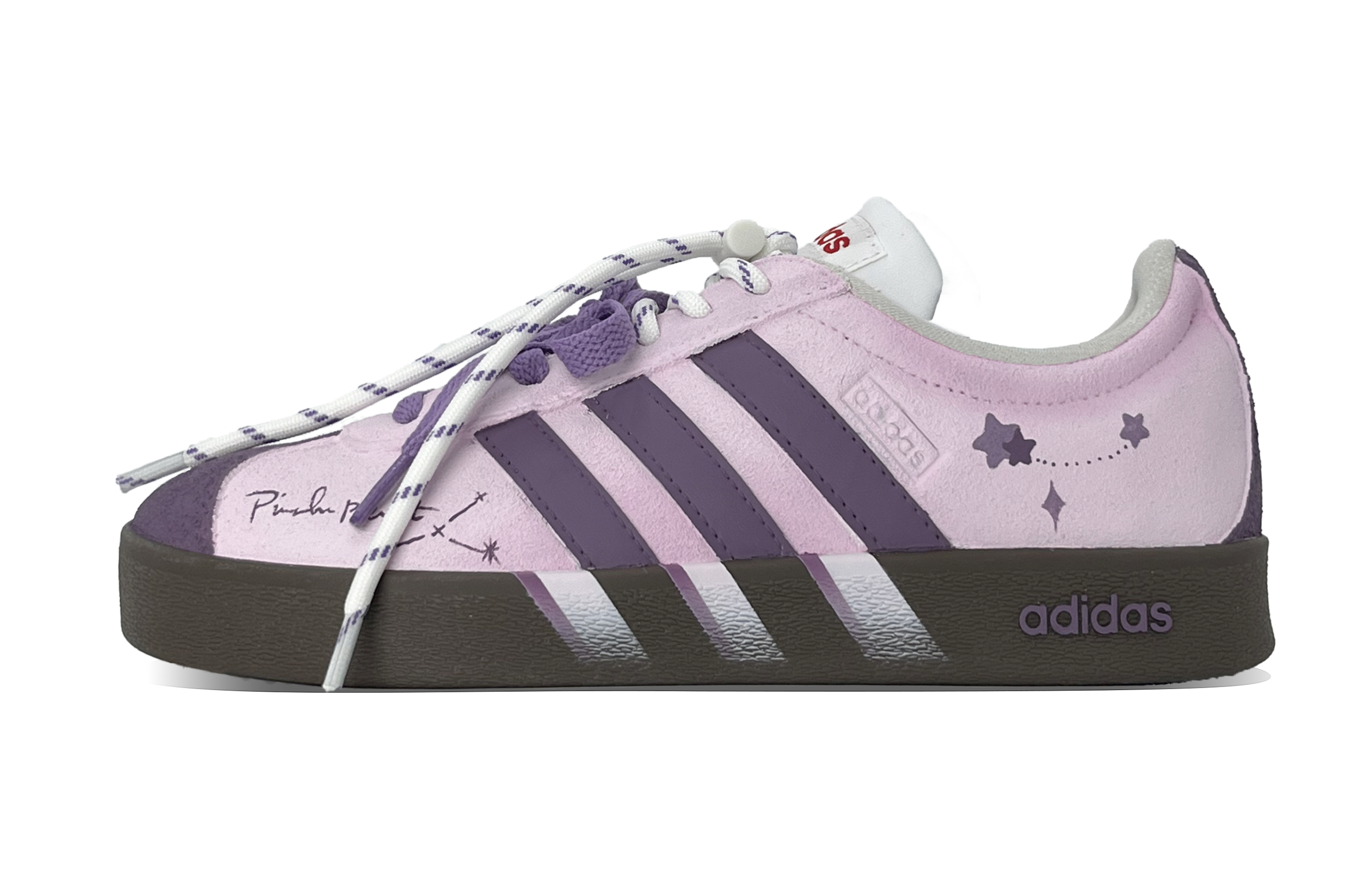 Adidas VL Court 2.0 Skateboard Shoes Unisex Low top Purple