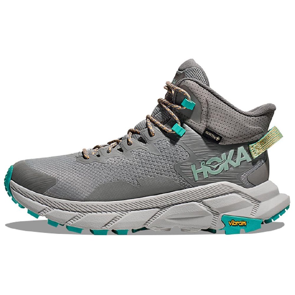 HOKA ONE ONE Trail Code GTX Anti Slip Wear Resistant Mid Top Outdoor Shoes Men's Gray
