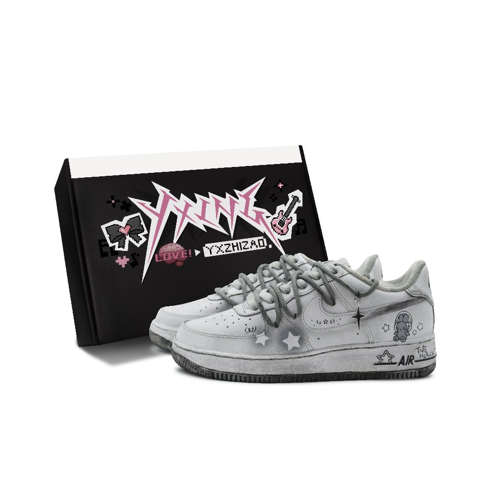 Nike Air Force 1 Low Skateboard Shoes Women's Distressed Grey