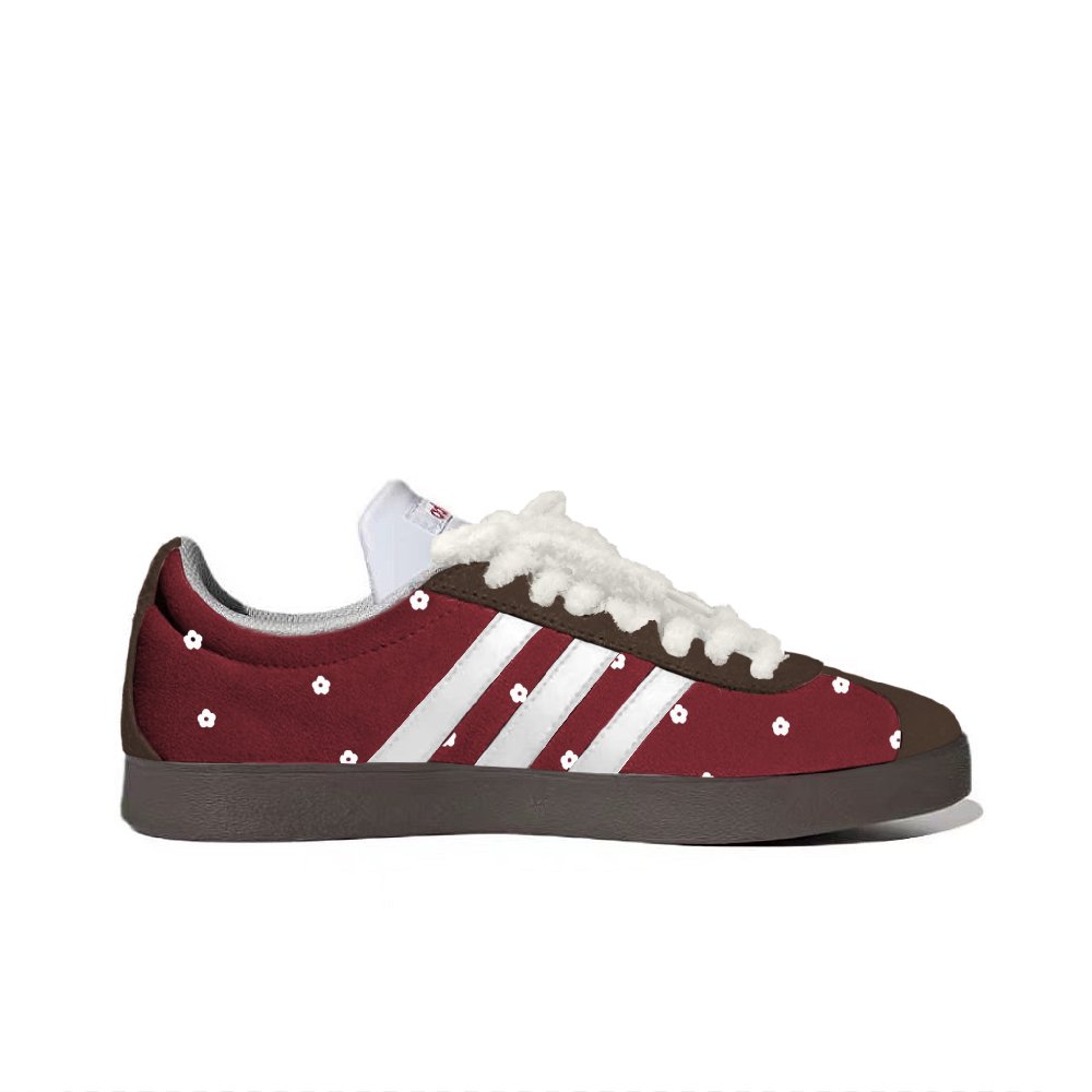 Adidas Neo VL Court 2.0 Shoedoor Nighttime Multicolor Garden Anti Slip Wear Resistant Low Top Skateboard Shoes Unisex