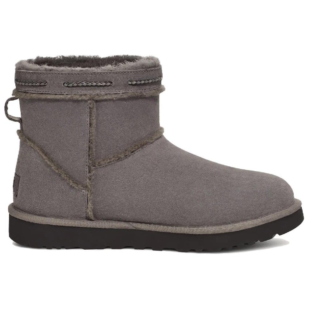 UGG CLASSIC MINI Short Snow Boots Unisex Gray