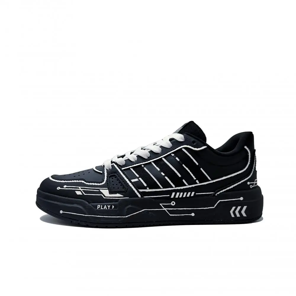Adidas LITE BALLER Mechanical Pioneer MH Project Abrasion Resistant Low top Skateboard Shoes Unisex Black