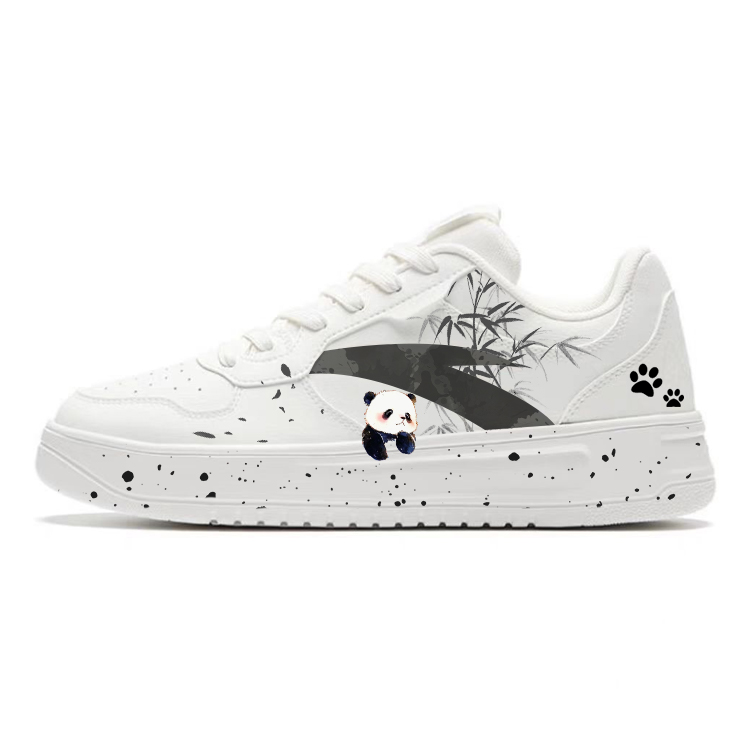 Anta Anti-Slip And Wear-Resistant Breathable Low-Top Skateboard Shoes Men's Black White