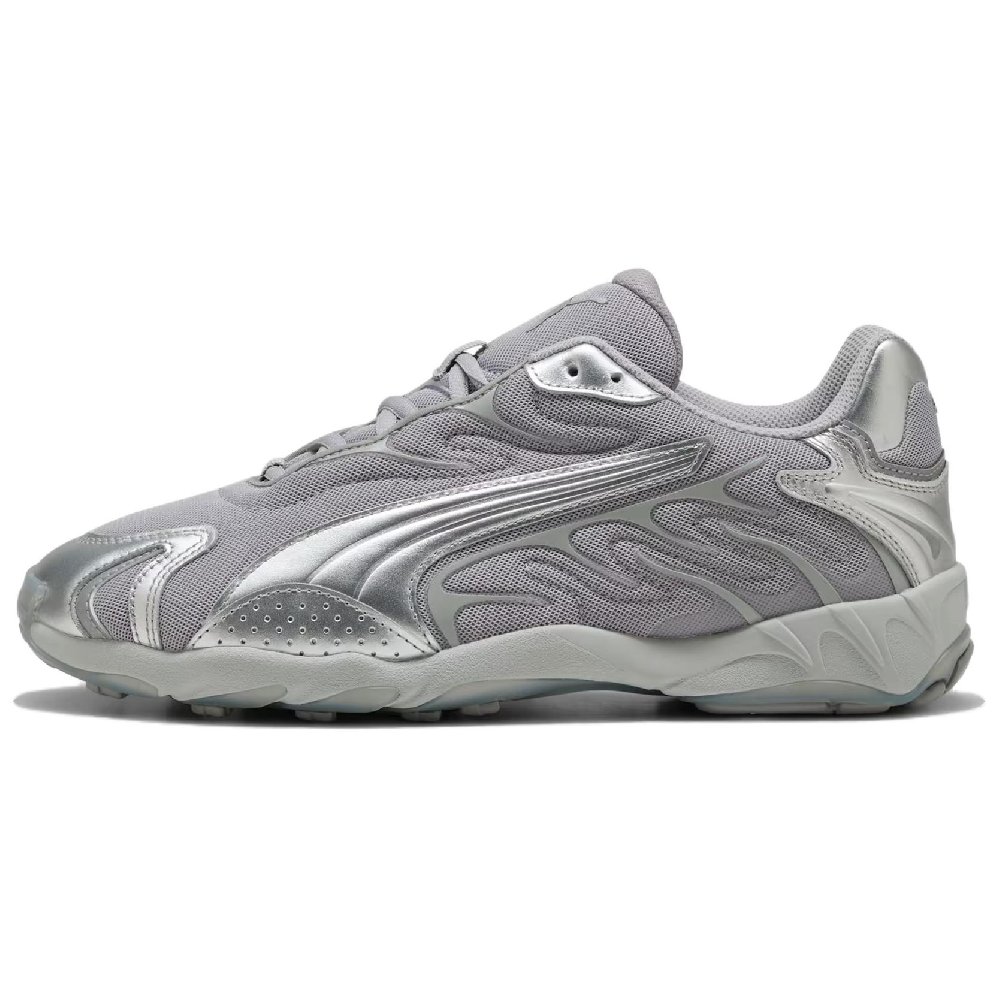 PUMA Inhale Anti Slip Wear Resistant Low Top Casual Running Shoes Unisex Silver Gray