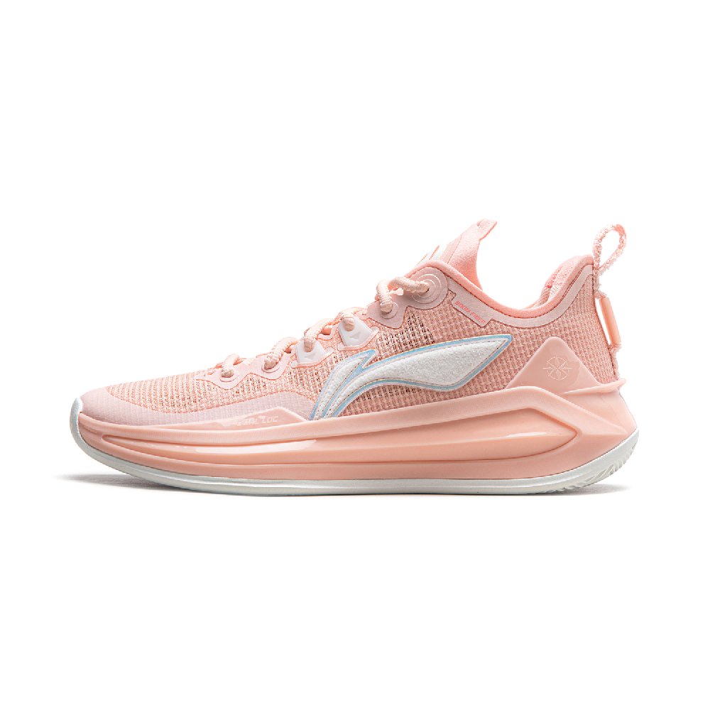 LiNing Liren 3 V2 Piggy Bank Cushioned Slip Resistant Abrasion Resistant Low Top Basketball Shoes Unisex Orange Pink