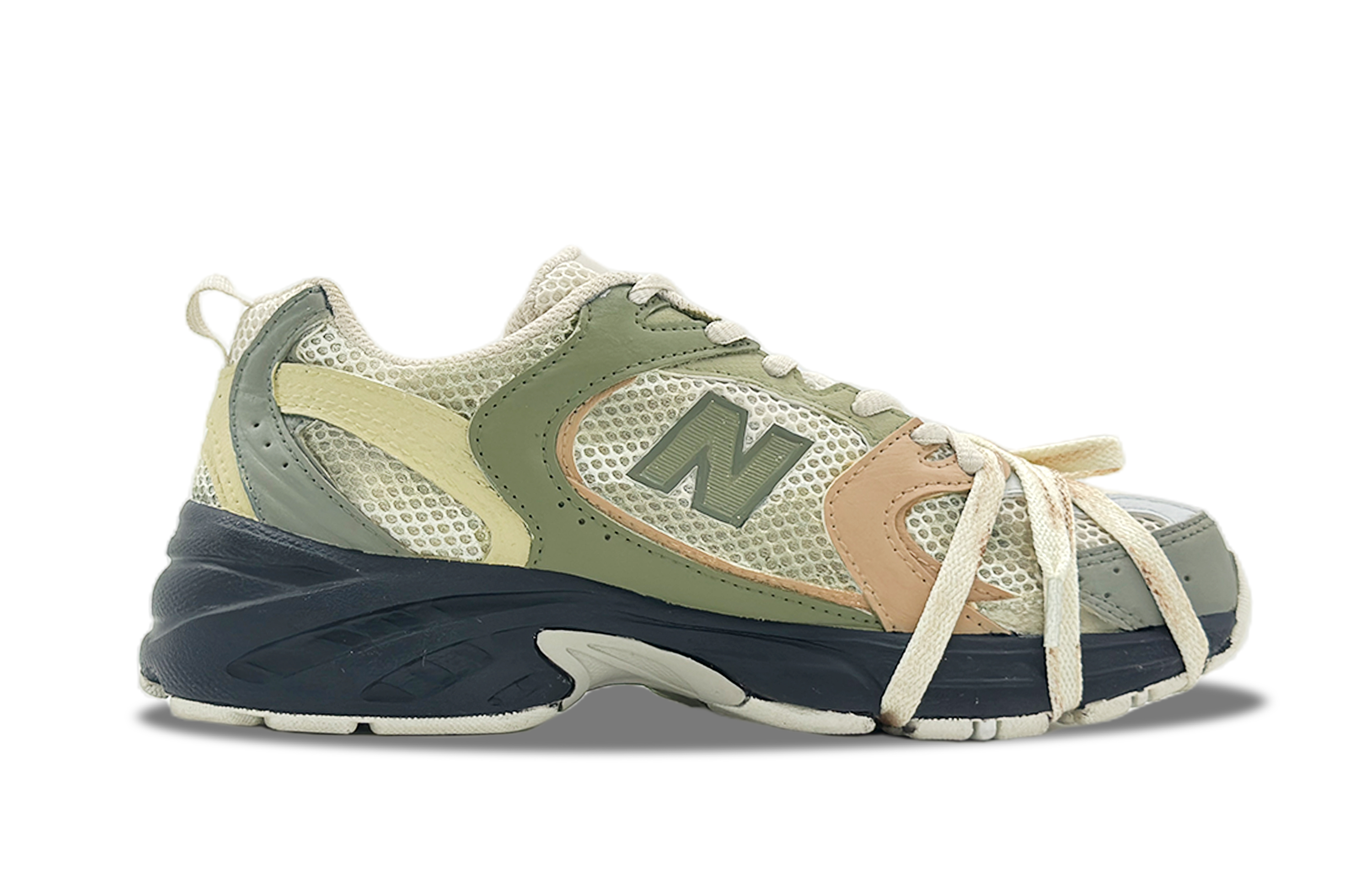 New Balance NB 530 Abrasion Resistant Breathable Low top Casual City Commute Running Shoes Unisex Yellow Green