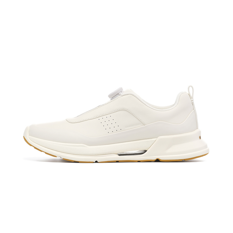 LI NING 1990 Du Xing Cushioning, Wear Resistant Low top Running Shoes Men's Ecru