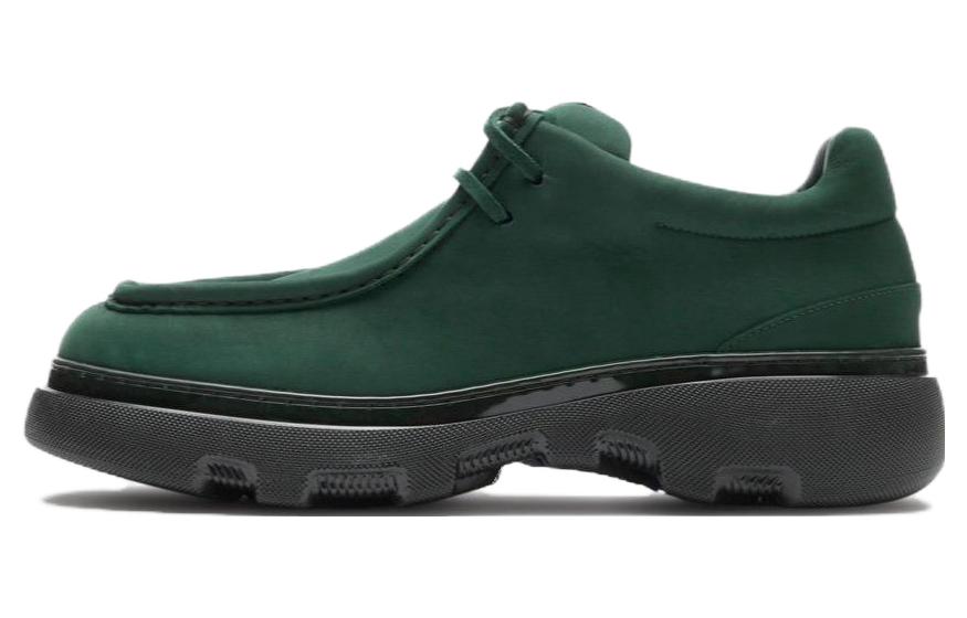 Burberry Creeper Men's Casual Shoes Men's Green Black