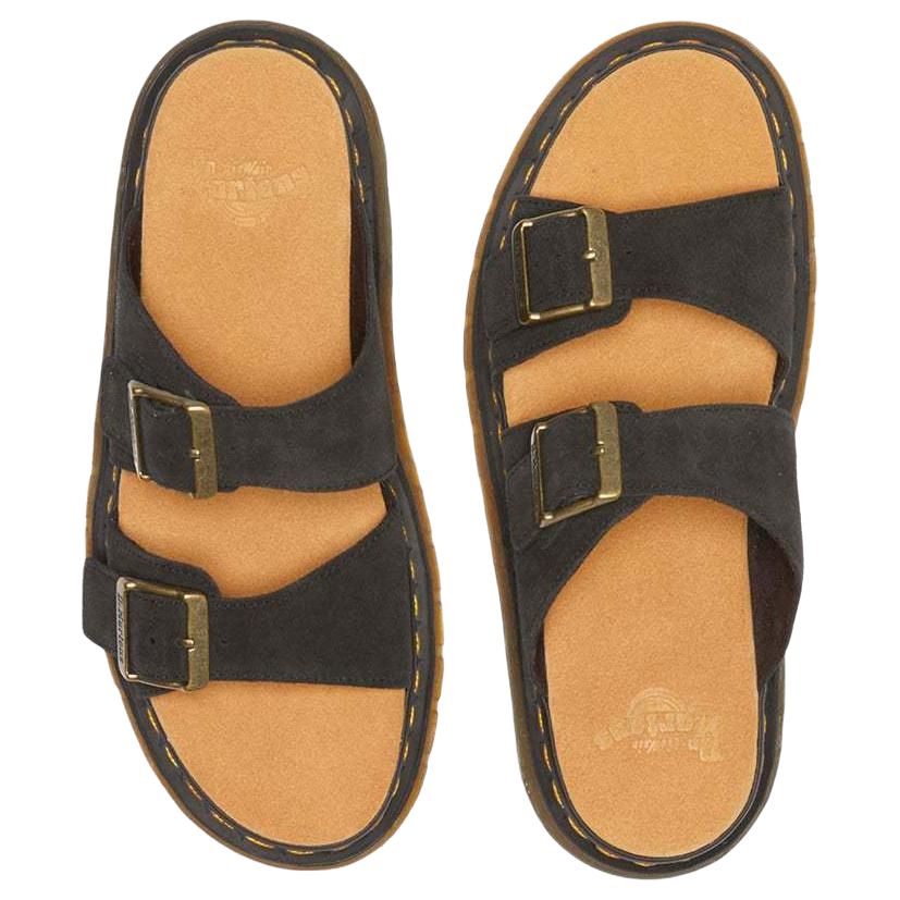 Dr. Martens Josef Suede Slide Sandals Black E.H. Suede купить в интернет-магазине Yoocart с быстрой доставкой по России.