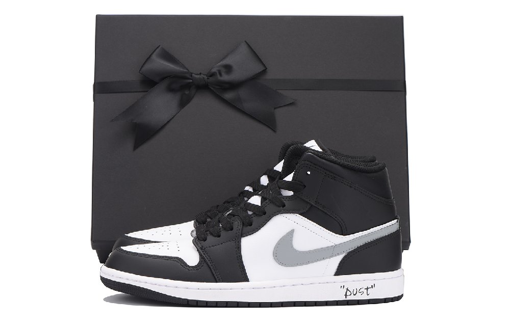 JORDAN Air JORDAN 1 Vintage Basketball Shoes Men High Top Black Gray White