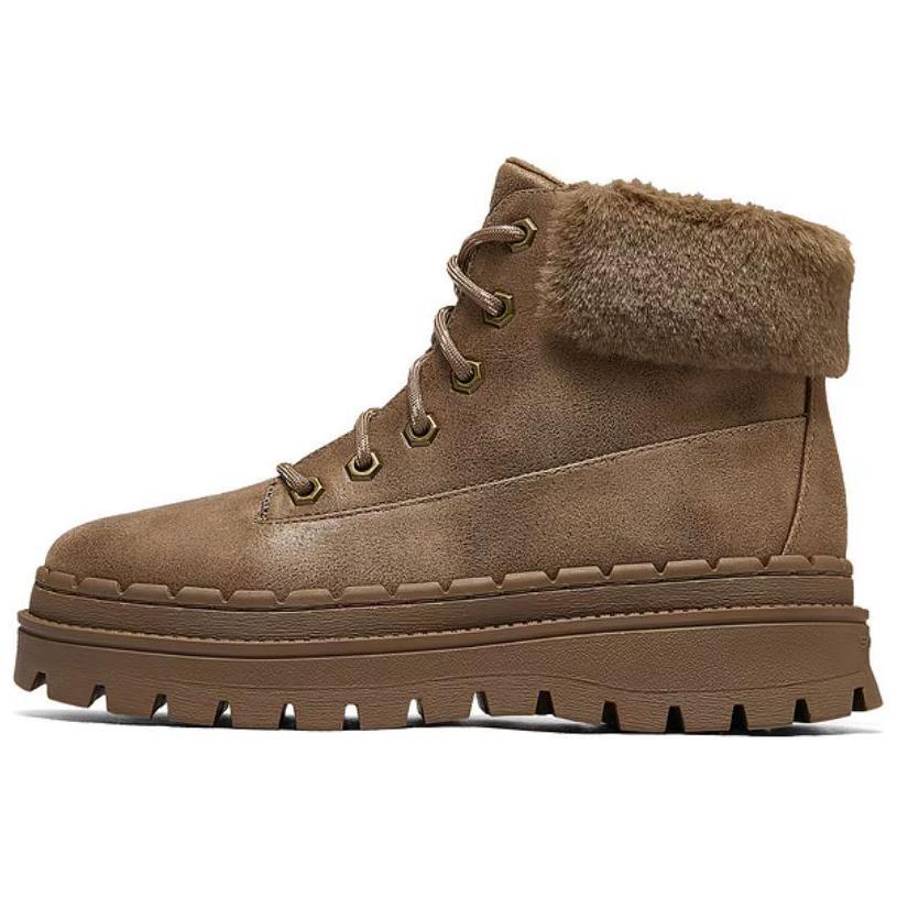 Skechers Modern Comfort Warm Wear-Resistant Slip-Resistant Short Snow Boots Women's Chestnut