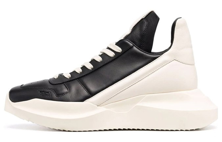 RICK OWENS/RO Abrasion Resistant Low Top Sports Casual Shoes Men's White Black